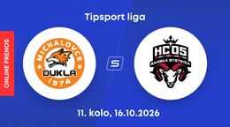 HK Dukla Michalovce - HC´05 TAM Banská Bystrica: ONLINE prenos zo zápasu 11. kola Tipsport ligy.