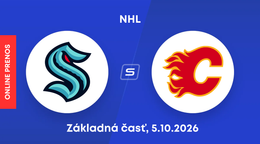 Seattle Kraken - Calgary Flames: ONLINE prenos zo zápasu NHL.