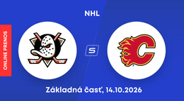 Anaheim Ducks - Calgary Flames: ONLINE prenos zo zápasu NHL.