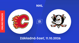 Calgary Flames - Anaheim Ducks: ONLINE prenos zo zápasu NHL.