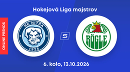 HK Nitra - Rögle Ängelholm: ONLINE prenos zo 6. kola hokejovej Ligy majstrov.