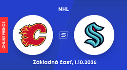 Calgary Flames - Seattle Kraken: ONLINE prenos zo zápasu NHL.