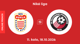 MFK Dukla Banská Bystrica - FK Železiarne Podbrezová: ONLINE prenos zo zápasu 11. kola Niké ligy.