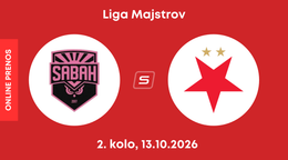Sabah FK - SK Slavia Praha: ONLINE prenos zo zápasu 2. kola ligovej fázy Ligy majstrov.