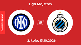 Inter Miláno - Club Bruggy: ONLINE prenos zo zápasu 2. kola ligovej fázy Ligy majstrov.