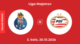 FC Porto - PSV Eindhoven: ONLINE prenos zo zápasu 3. kola ligovej fázy Ligy majstrov.