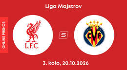 Liverpool FC - Villarreal CF: ONLINE prenos zo zápasu 3. kola ligovej fázy Ligy majstrov.