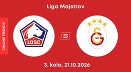Lille OSC - Galatasaray Istanbul: ONLINE prenos zo zápasu 3. kola ligovej fázy Ligy majstrov.