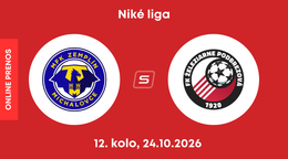 MFK Zemplín Michalovce - FK Železiarne Podbrezová: ONLINE prenos zo zápasu 12. kola Niké ligy.