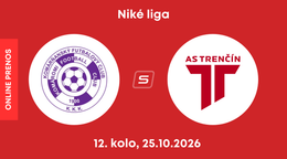 KFC Komárno - AS Trenčín: ONLINE prenos zo zápasu 12. kola Niké ligy.