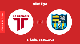 AS Trenčín - FC Košice: ONLINE prenos zo zápasu 13. kola Niké ligy.