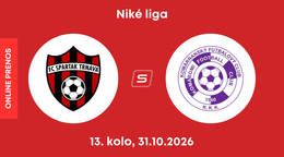 FC Spartak Trnava - KFC Komárno: ONLINE prenos zo zápasu 13. kola Niké ligy.
