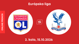 Olympique Lyon - Crystal Palace: ONLINE prenos zo zápasu 2. kola ligovej fázy Európskej ligy.
