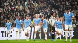 Fotka zo zápasu Juventus - Lazio Rím.