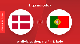 Dánsko - Portugalsko: ONLINE prenos zo zápasu A-divízie Ligy národov.