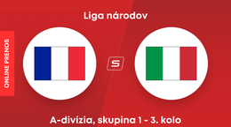 Francúzsko - Taliansko: ONLINE prenos zo zápasu A-divízie Ligy národov.