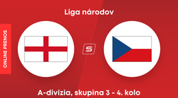 Anglicko - Česko: ONLINE prenos zo zápasu 3. skupiny A-divízie Ligy národov. 
