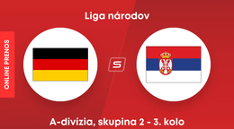 Nemecko - Srbsko: ONLINE prenos zo zápasu A-divízie Ligy národov.