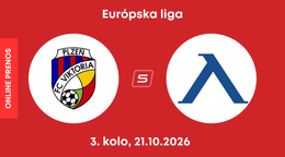 Viktoria Plzeň - Levski Sofia: ONLINE prenos zo zápasu 3. kola ligovej fázy Európskej ligy.