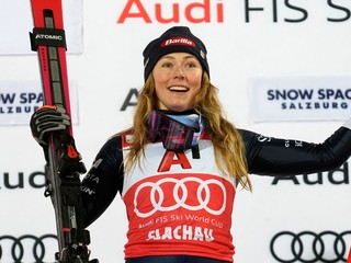 Na snímke je americká lyžiarka Mikaela Shiffrinová.