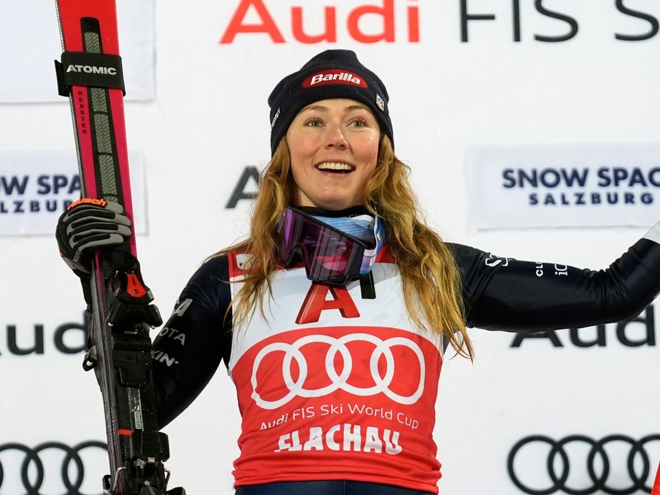 Na snímke je americká lyžiarka Mikaela Shiffrinová.