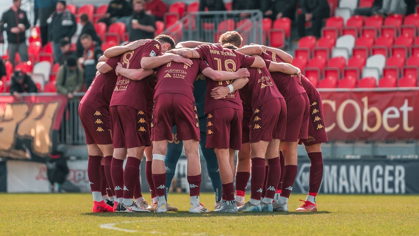 Futbalisti Tatrana Liptovský Mikuláš.