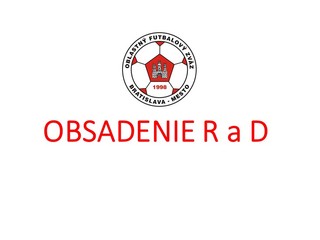 Obsadenie R a DS-PR ObFZ Bratislava – mesto  9. - 16.10. 2019 č. 11