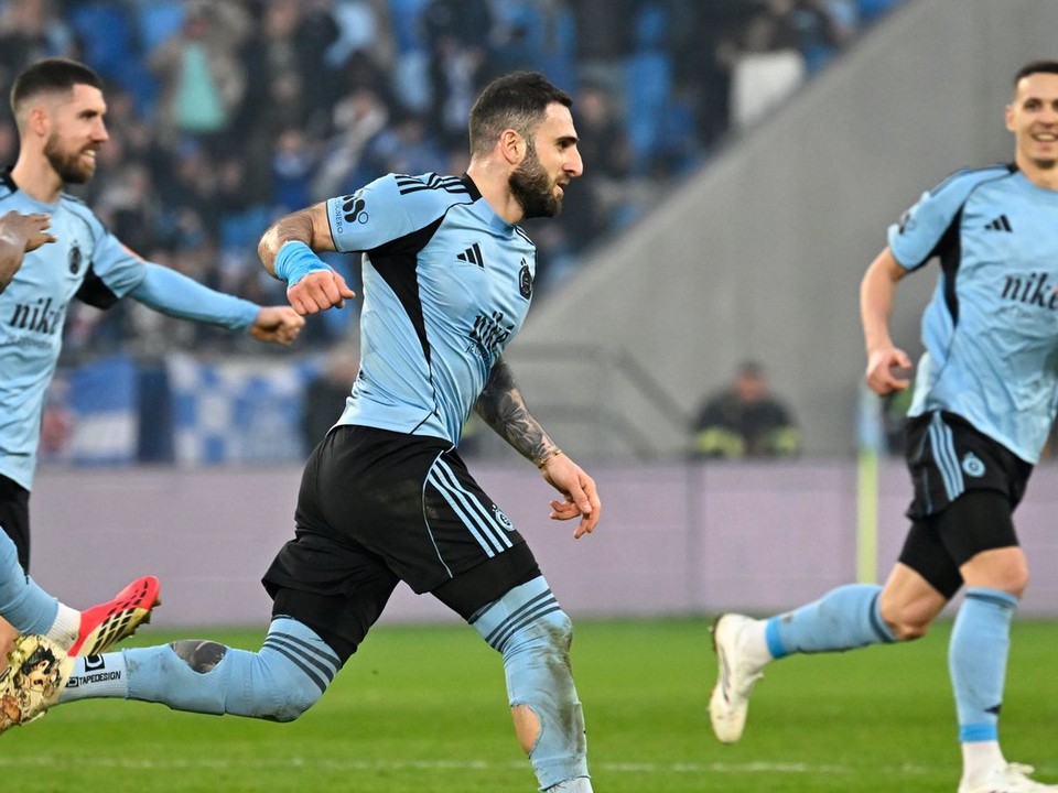 Tigran Barseghjan (Slovan) sa raduje po strelení gólu.