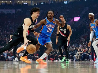 Momentka zo zápasu Portland - Oklahoma