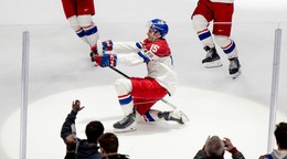 Vojtěch Čihař oslavuje gól na MS U20 2026