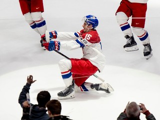 Vojtěch Čihař oslavuje gól na MS U20 2026