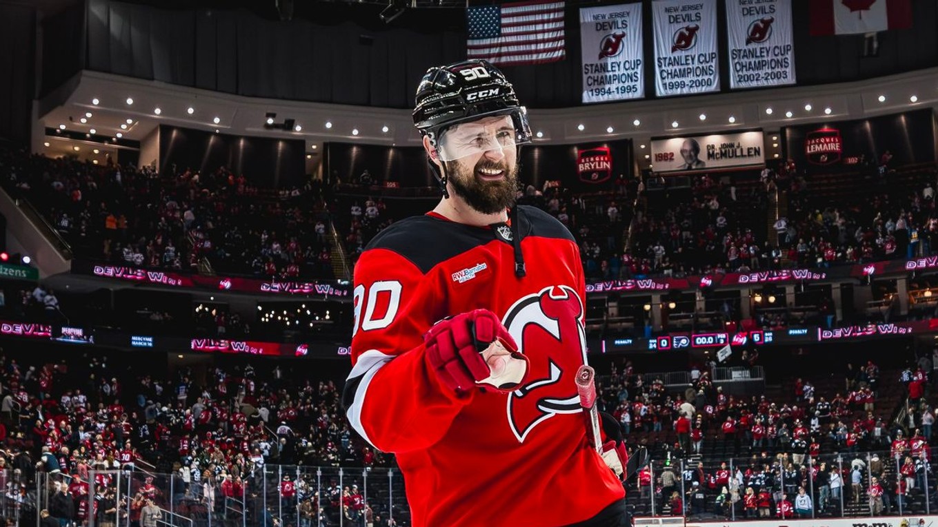 Tomáš Tatar v drese New Jersey Devils.