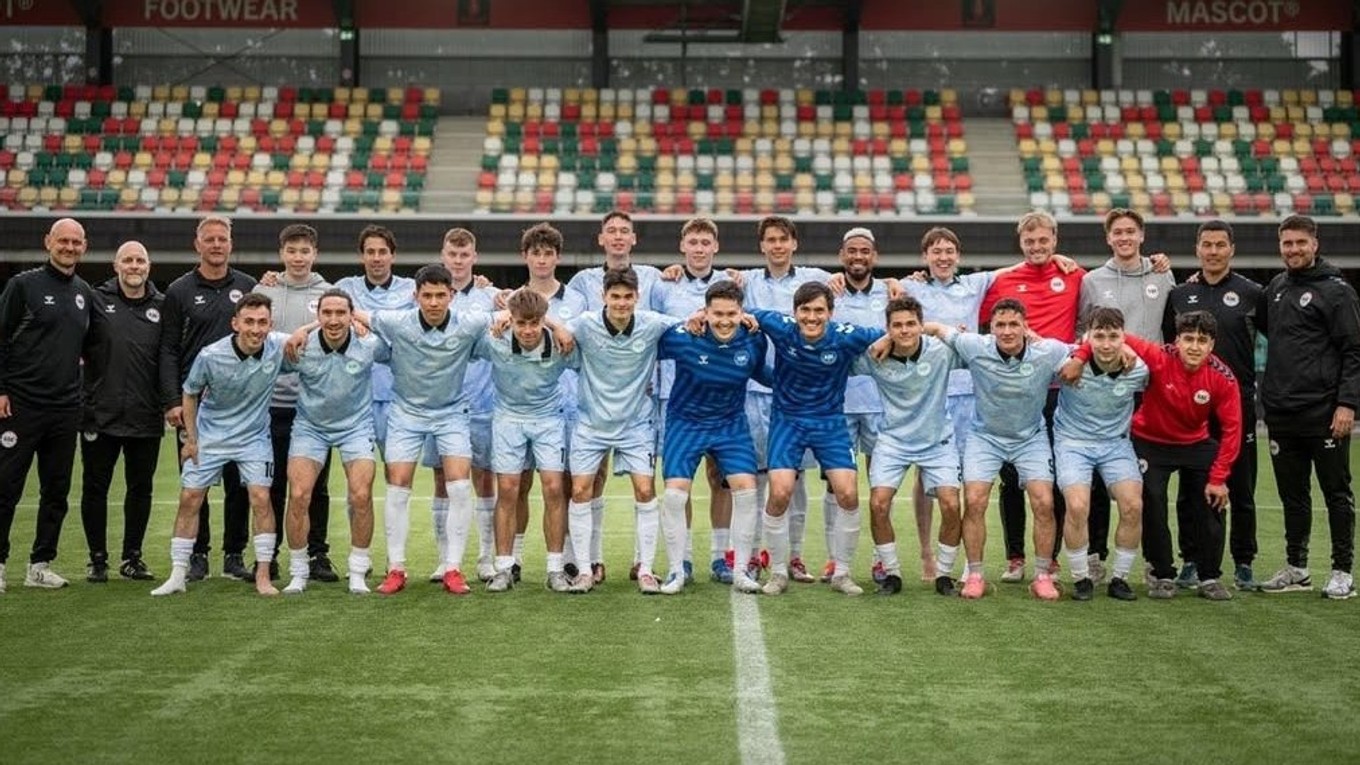 Futbalisti Grónska.