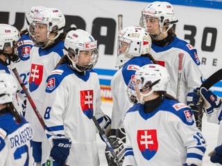 Smutné slovenské hokejistky. 