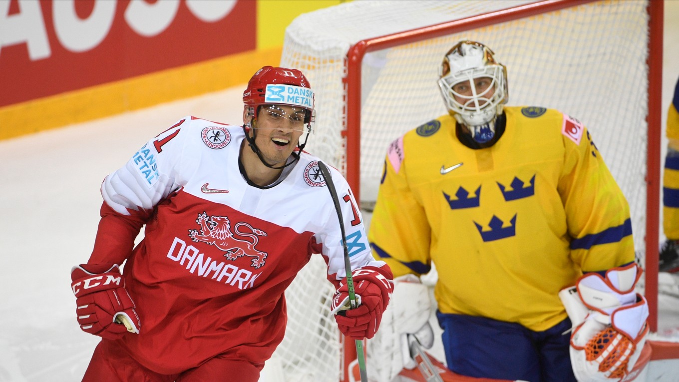 Dánsko dnes zdolalo Švédsko na MS v hokeji 2021.