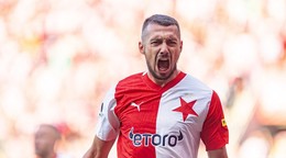 Ivan Schranz v drese SK Slavia Praha.