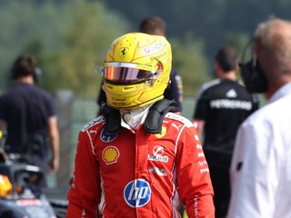 Lewis Hamilton počas Veľkej ceny Belgicka.
