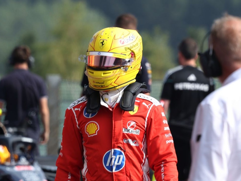 Lewis Hamilton počas Veľkej ceny Belgicka.