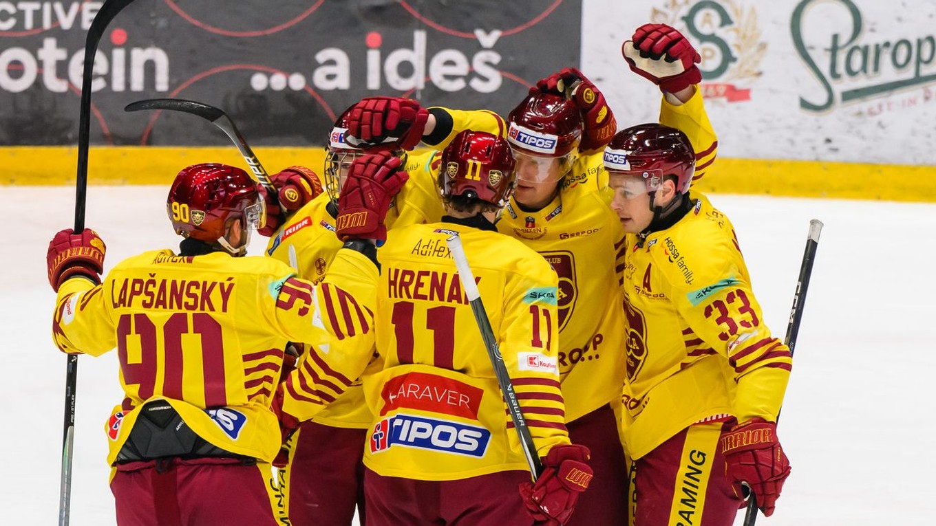 Hokejisti HK Dukla Trenčín.