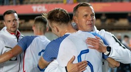 Tréner Jaroslav Kentoš po prípravnom zápase Španielsko U21 - Slovensko U21.