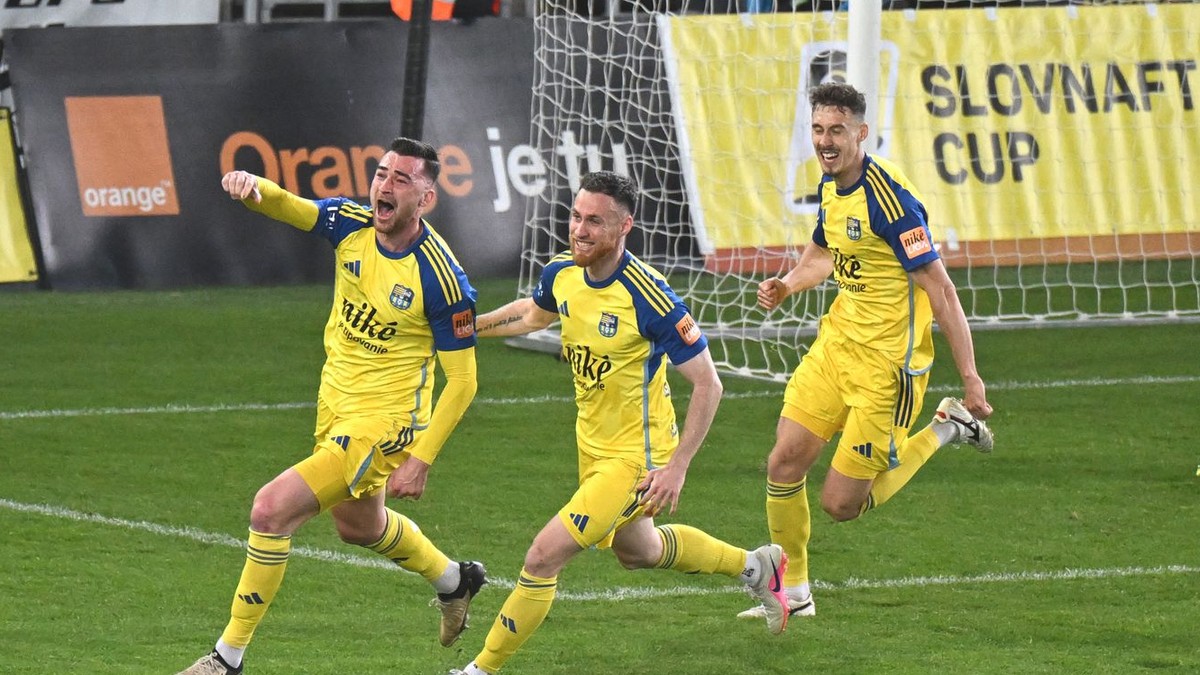 Gólová radosť hráčov FC Košice.