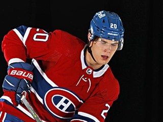 Prvá kartička Juraja Slafkovského.