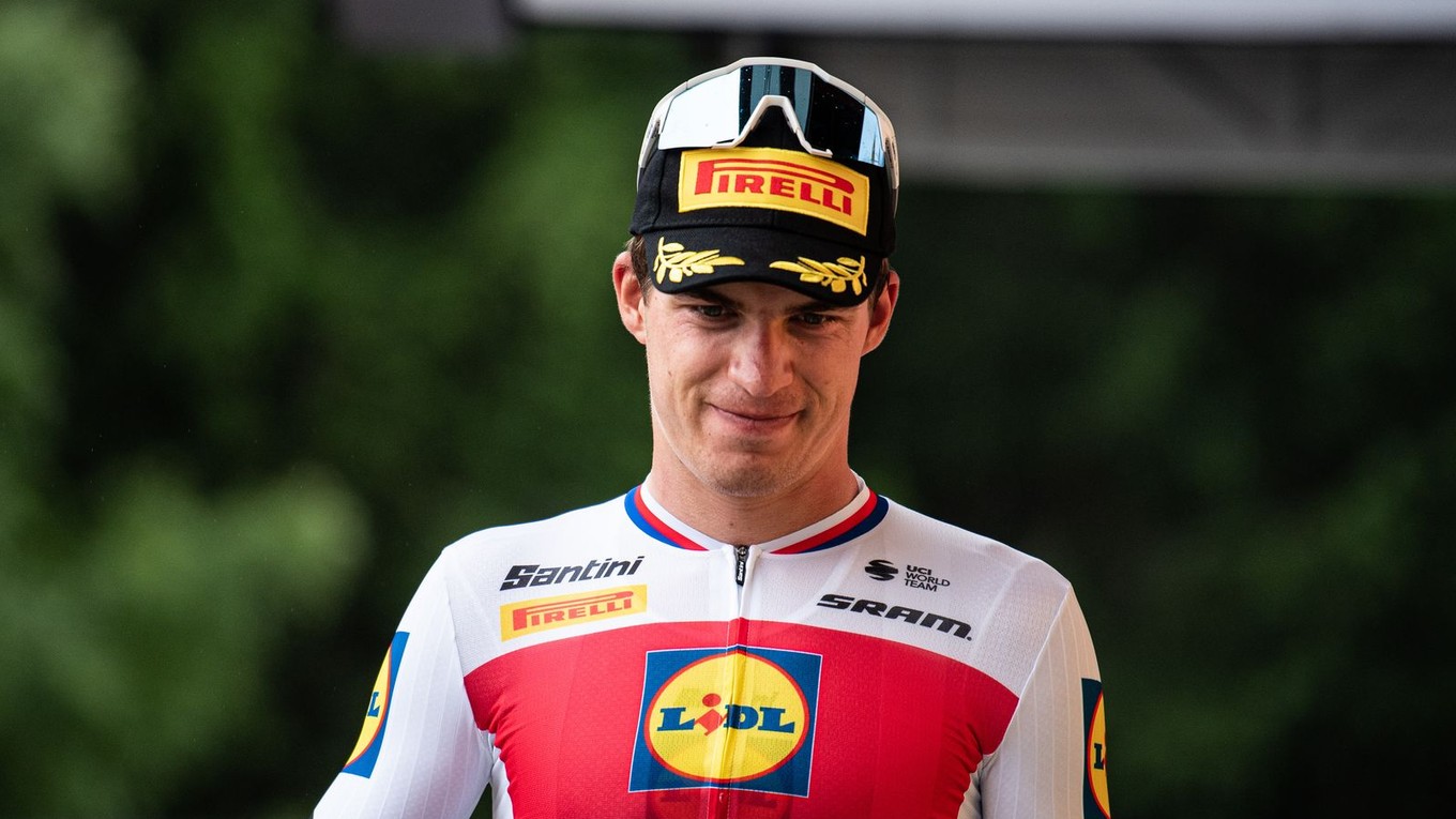 Český cyklista Mathias Vacek.