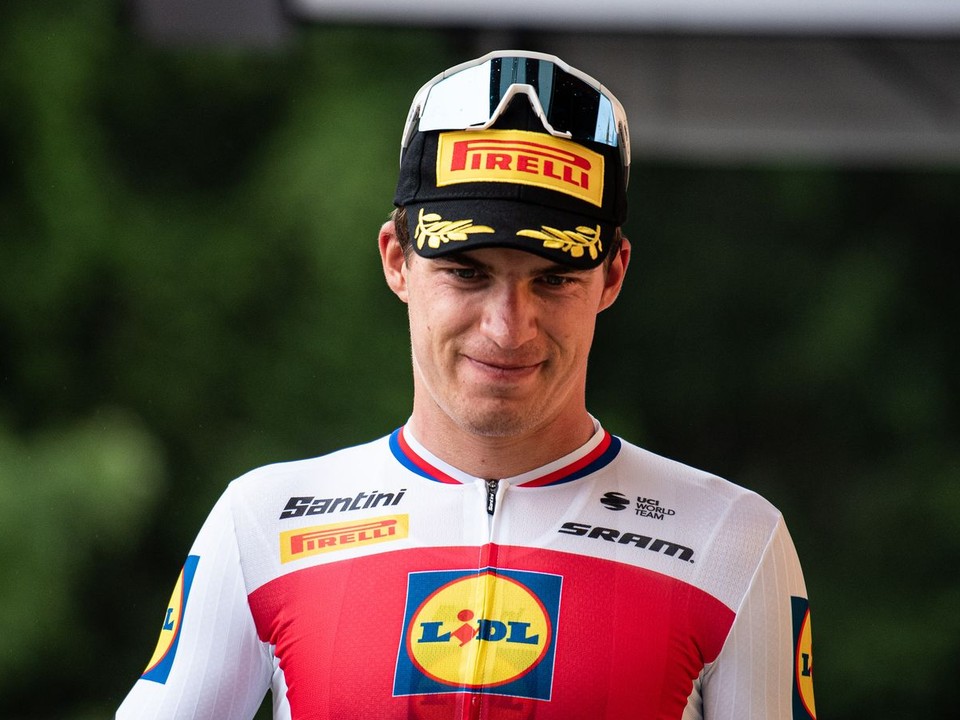 Český cyklista Mathias Vacek.