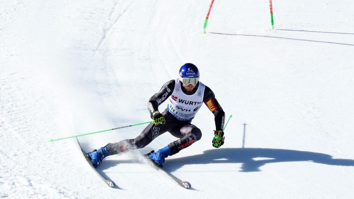 Adam Žampa na MS v zjazdovom lyžovaní 2023.