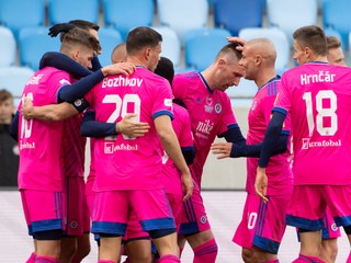 Futbalisti ŠK Slovan Bratislava. 