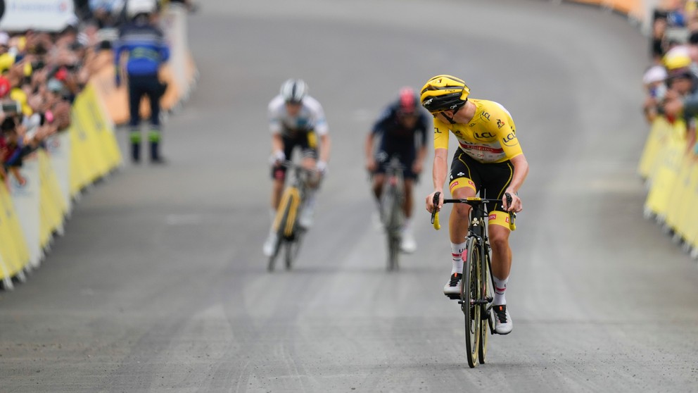 Tadej Pogačar vyhral 18. etapu na Tour de France 2021.