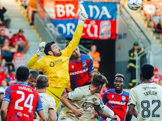 Momentka zo zápasu Viktoria Plzeň - Heart of Midlothian