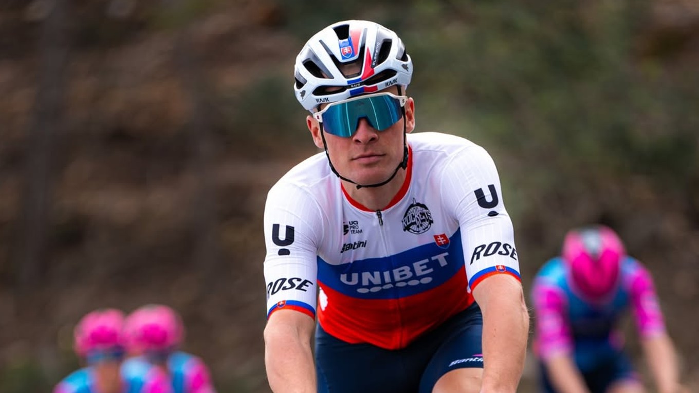 Slovenský cyklista Lukáš Kubiš. 