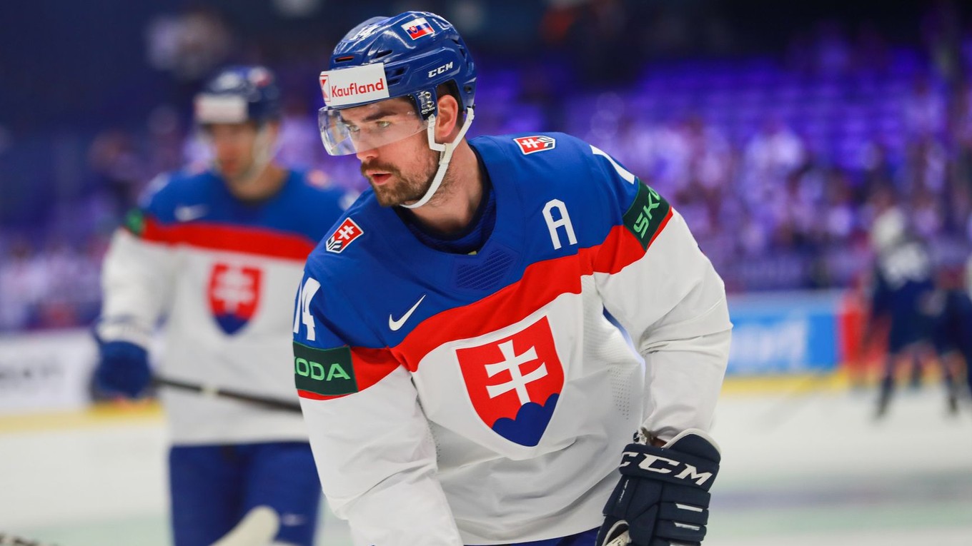 Peter Čerešňák na MS v hokeji 2024.